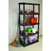 WFX Utility™ Large 5 Tier Interlocking Shelving Unit, 18 X 36 X 74" Plastic in Black | 73.8 H x 36 W x 18 D in | Wayfair