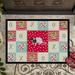 The Holiday Aisle® Daan Dumbo Rat Love 27 in. x 18 in. Non-Slip Indoor/Outdoor Door Mat Synthetics in Brown/Red | Wayfair