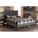 Foundry Select Hicks Tufted Platform Bed Upholstered in Gray/Brown | 58.3 H x 79.5 W x 83.4 D in | Wayfair B12A6DD670634E03B9EBB79C2F0D30F6