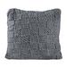 Birch Lane™ Jessica Hand Knitted Solid Textured Chess Pattern Square 27x27 inch Euro Sham in Gray | 27 H x 27 W in | Wayfair