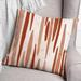 Latitude Run® Alecander Indoor/Outdoor Striped Throw Pillow Polyester/Polyfill blend in White | 18 H x 18 W x 1.5 D in | Wayfair
