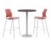 KFI Studios 30" L Round Manufactured Wood Breakroom Table & Chair Set Metal in Brown/Gray | 29 H in | Wayfair