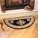 Black 22 W in Area Rug - World Menagerie Elisabette Oriental Handmade Wool Rug Wool | Wayfair H-605