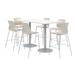 KFI Studios 72" L Rectangular Manufactured Wood Breakroom Table & Chair Set Metal in White | 41 H in | Wayfair