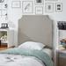 DormCo DIY Headboard - College Bedding Panel Headboard Upholstered/Polyester/Linen in White | 36 H x 40 W x 2 D in | Wayfair DC-DIY-HB-LINEN