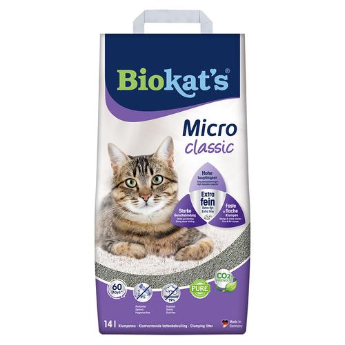 2 x 14 l Micro Classic Biokat's Katzenstreu