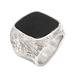 Night Window,'Men's Square Onyx Signet Ring from Bali'