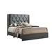 Union Rustic Coletta Tufted Low Profile Standard Bed Wood & /Upholstered/Velvet in Brown | 58 H x 79 W x 88 D in | Wayfair