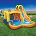 Banzai kids Sun 'N Splash Fun Inflatable Bounce House & Water Slide Splash Park in Blue/Orange/Yellow | 84 H x 108 W x 144 D in | Wayfair BAN-28007