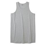 Men's Big & Tall Shrink-Less™ Lightweight Longer-Length Tank by KingSize in Heather Grey (Size XL) Shirt