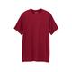 Men's Big & Tall Shrink-Less™ Lightweight Longer-Length Crewneck Pocket T-Shirt by KingSize in Rich Burgundy (Size XL)