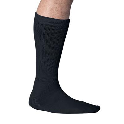 Men's Big & Tall Mega Stretch Socks by KingSize in Black (Size L)