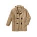 Men's Big & Tall Toggle Parka Coat by KingSize in Camel (Size 7XL)