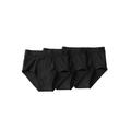 Men's Big & Tall Classic Cotton Briefs 3-Pack by KingSize in Black (Size 9XL) Underwear