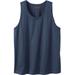 Men's Big & Tall Heavyweight Cotton Tank by KingSize in Navy (Size XL)