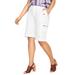 Plus Size Women's Cargo Shorts by Roaman's in White (Size 26 W)