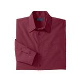 Men's Big & Tall KS Signature Wrinkle-Free Long-Sleeve Dress Shirt by KS Signature in Rich Burgundy (Size 22 33/4)