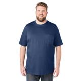 Men's Big & Tall Boulder Creek® Heavyweight Crewneck Pocket T-Shirt by Boulder Creek in Navy (Size 5XL)