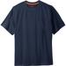 Men's Big & Tall Boulder Creek® Heavyweight Crewneck Pocket T-Shirt by Boulder Creek in Navy (Size 5XL)