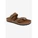 Women's Gracie Sandal by White Mountain in Brown Leather (Size 10 M)