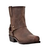 Men's Dingo 7" Harness Side Zip Boots by Dingo in Brown (Size 9 M)