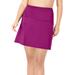 Plus Size Women's High-Waisted Swim Skirt with Built-In Brief by Swim 365 in Fuchsia (Size 34) Swimsuit Bottoms