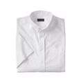 Men's Big & Tall KS Signature Wrinkle Free Short-Sleeve Oxford Dress Shirt by KS Signature in White (Size 17 1/2)