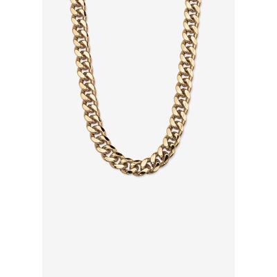 Men's Big & Tall Curb-Link Necklace by PalmBeach Jewelry in Yellow Gold