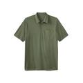 Men's Big & Tall Heavyweight Jersey Polo Shirt by KingSize in Heather Moss (Size 5XL)