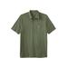 Men's Big & Tall Heavyweight Jersey Polo Shirt by KingSize in Heather Moss (Size 5XL)