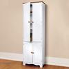 Country Kitchen Tall Cabinet by BrylaneHome in White Honey Pantry