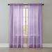 Wide Width BH Studio Crushed Voile Rod-Pocket Panel by BH Studio in Lilac (Size 51" W 72" L) Window Curtain