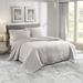 Sunset European Matelassé Coverlet Set by Sky Home in Gray (Size TWIN)