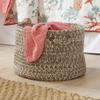 Corsica Basket by Colonial Mills in Silver (Size 14X14X10)