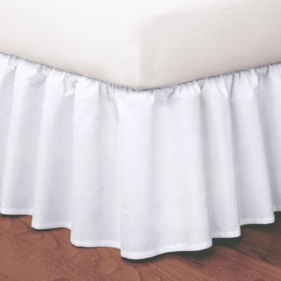 Magic Ruffle Bedskirt by BrylaneHome in Ivory (Siz...