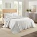 Ella European Matelassé Coverlet Set by Sky Home in White (Size QUEEN)