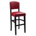 Monaco Stool 30"H by Linon Home Décor in Espresso Red