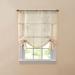 Wide Width BH Studio Sheer Voile Tie-Up Shade by BH Studio in Ecru (Size 44" W 63" L) Window Curtain