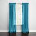 BH Studio Sheer Voile Rod-Pocket Panel Pair by BH Studio in Dark Turquoise (Size 120"W 95" L) Window Curtains