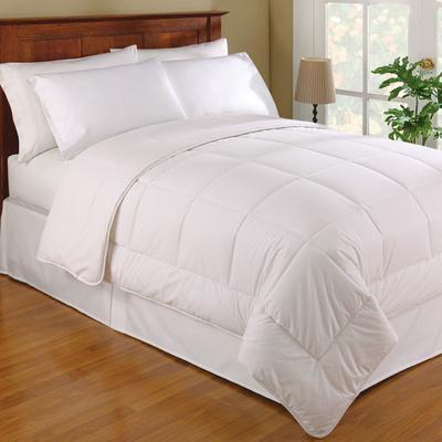 Wool/Cotton Comforter by Levinsohn Textiles in White (Size QUEEN)