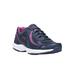 Wide Width Women's Dash 3 Sneakers by Ryka® in Navy Pink (Size 11 W)