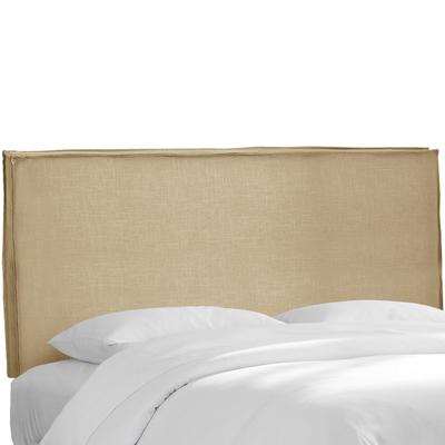 Lorel Slipcover Headboard by Skyline Furniture in Linen Sandstone (Size QUEEN)