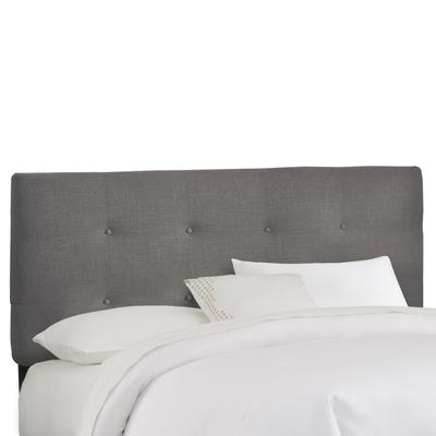 Roscoe Tufted Headboard by Skyline Furniture in Twill Grey (Size TWIN)