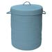 Solid Texture Hamper with Lid by Colonial Mills in Light Blue (Size 16X16X20)