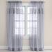 Wide Width BH Studio Pleated Voile Rod-Pocket Panel by BH Studio in Slate (Size 56" W 63" L) Window Curtain