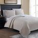 Tristan Quilt Set by American Home Fashion in Oatmeal (Size FL/QUE)