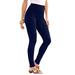 Plus Size Women's Ankle-Length Essential Stretch Legging by Roaman's in Navy (Size M) Activewear Workout Yoga Pants