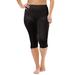 Plus Size Women's Cortland Intimates Firm Control Capri Pant Liner 7611 by Cortland® in Black (Size 2X) Slip