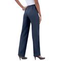 Plus Size Women's Classic Bend Over® Pant by Roaman's in Navy (Size 22 W) Pull On Slacks