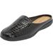 Wide Width Women's The Harlyn Slip On Mule by Comfortview in Black (Size 7 1/2 W)